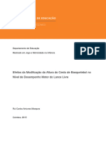 Efeitos Da Modificação Da Altura Do Cesto de Basquetebol No Nível de Desempenho Motor Do Lance Livre