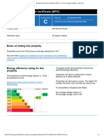 Energy Performance Certificate (EPC) : Rules On Letting This Property