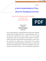 Park Chung-Hee's Industrialization Policy and Its Lessons For Developing Countries