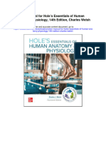 Solution Manual For Holes Essentials of Human Anatomy Physiology 14th Edition Charles Welsh