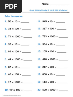 Worksheet No. 4 Writing Numbers in Symbols and in Words | PDF ...