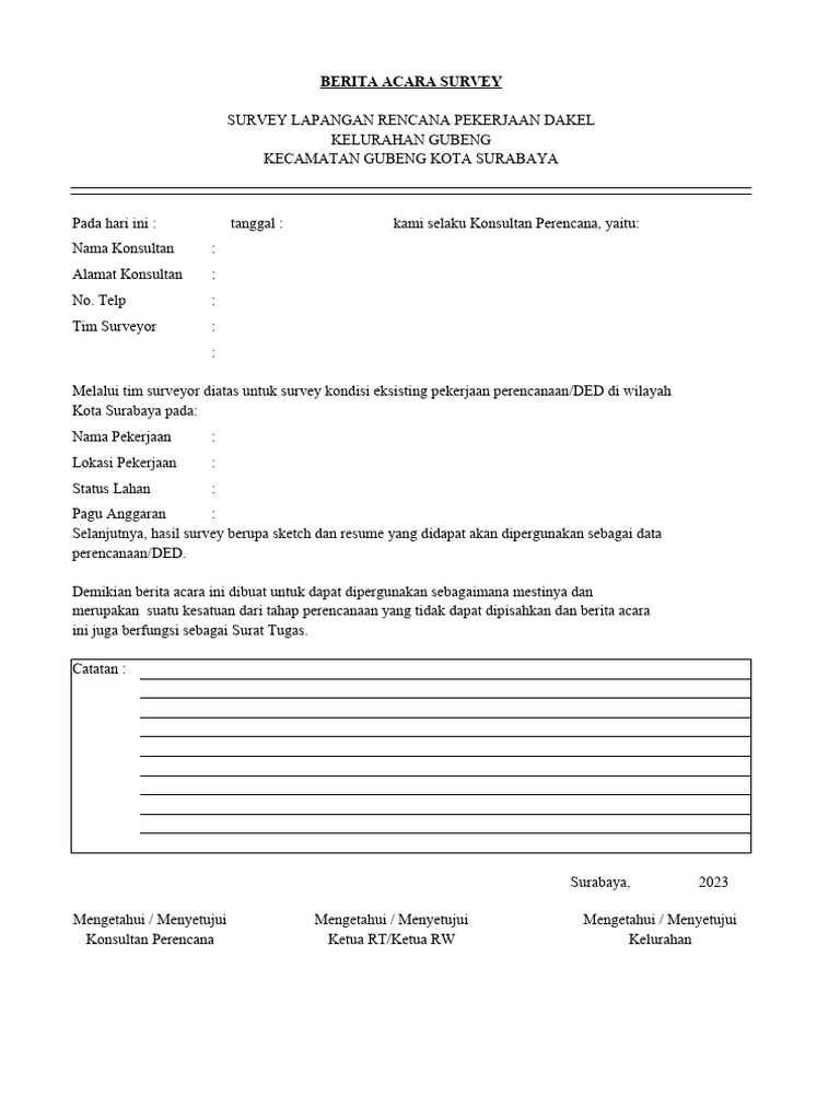 Form Survey | PDF
