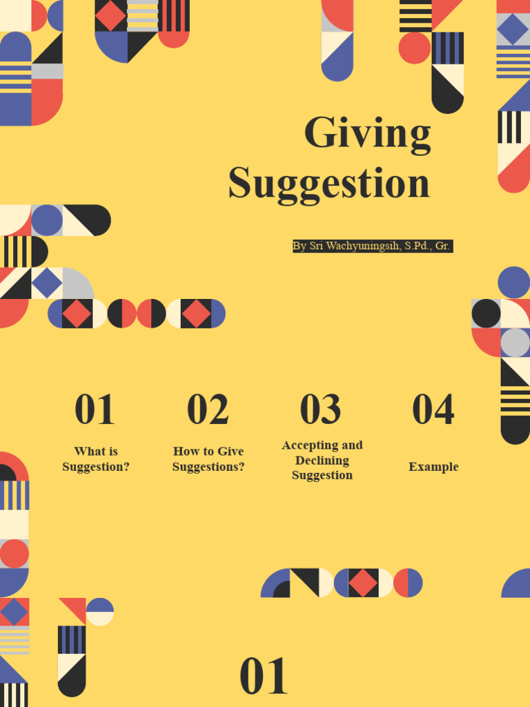 Giving Suggestions | PDF