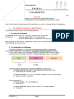 DROIT FICHE 3.3 PATRIMOINE Synthese 1