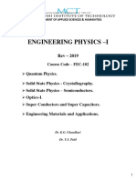 Engineering Physics 1 Notes by Rajiv Gandhi College