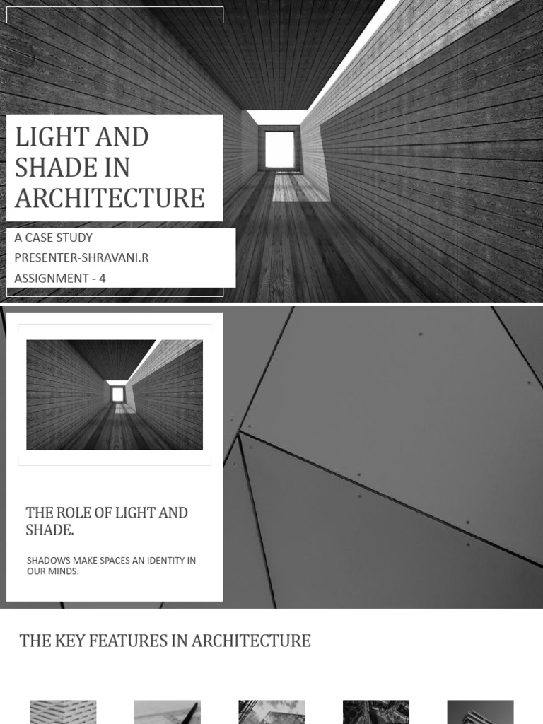 Light And Shade In Architecture Pdf Shadow Space