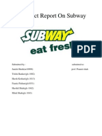 A Project Report On Subway