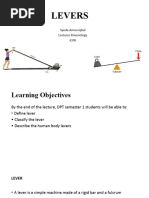 Body Levers: Types and Examples | PDF | Lever | Machines