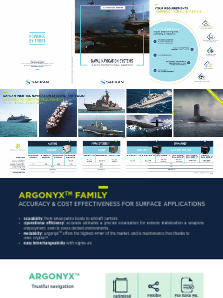 Safran Electronics Defense Naval Navigation Systems PDF