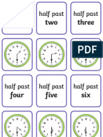 T N 2674 Half Past Matching Flashcards Ver 1