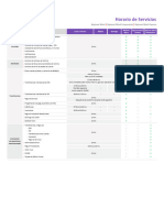 Servicios y Horarios