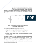 Theory:: Figure: Verification of Voltages and Currents in Different Branches in A Ladder Network