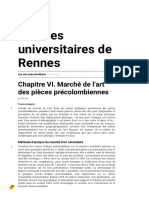 Les Arts Précolombiens - Chapitre VI. Marché de L'art Des Pièces Précolombiennes - Presses Universitaires de Rennes