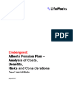 Embargoed Alberta Pension Plan Report