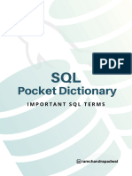 Pocket Dictionary: Important SQL Terms