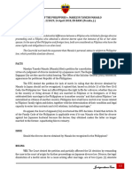 LAW 3100 - Persons & Family Relations - JD 33. G.R. No. 221029 - Republic vs. Manalo - Case Digest 8