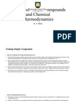 Naming of Simple Compounds and Chemical Thermodynamics (09 May 2023)