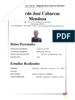 Edgardo José Cabarcas Mendoza: Datos Personales