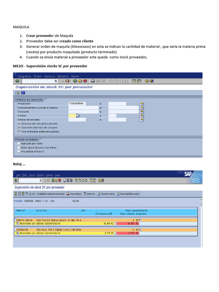 Procedimiento de Movimiento de Material para Maquila PDF 