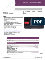 CoolMastePro Submittal Data-Sheet For The US Market