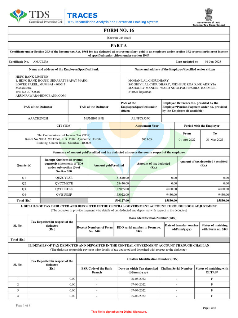 form16-2022-2023-pdf-employee-benefits-tax-deduction
