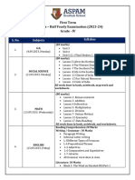 Half Yearly Syllabus - Iv-1