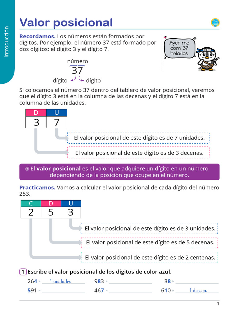 Valor Posicional Matemovil 3 PDF Notaci n Ingenier a Inform tica