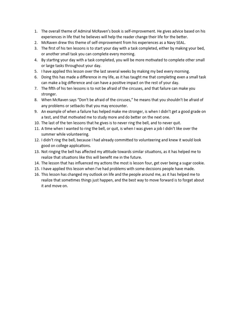 make-your-bed-test-pdf