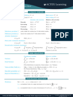 ACTEX CM2 Formula and Review Sheet