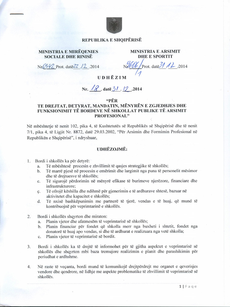 Udhezim nr 18 31 12 2014 bordet ap pdf