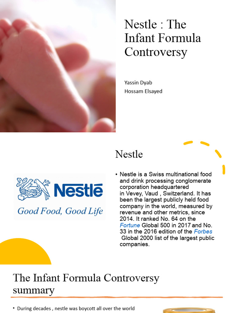 nestle the infant formula controversy case study solution