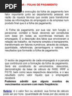 FOLHA DE PAGAMENTO
