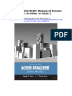 Solution Manual For Modern Management Concepts and Skills 12 e 12th Edition 0132622610
