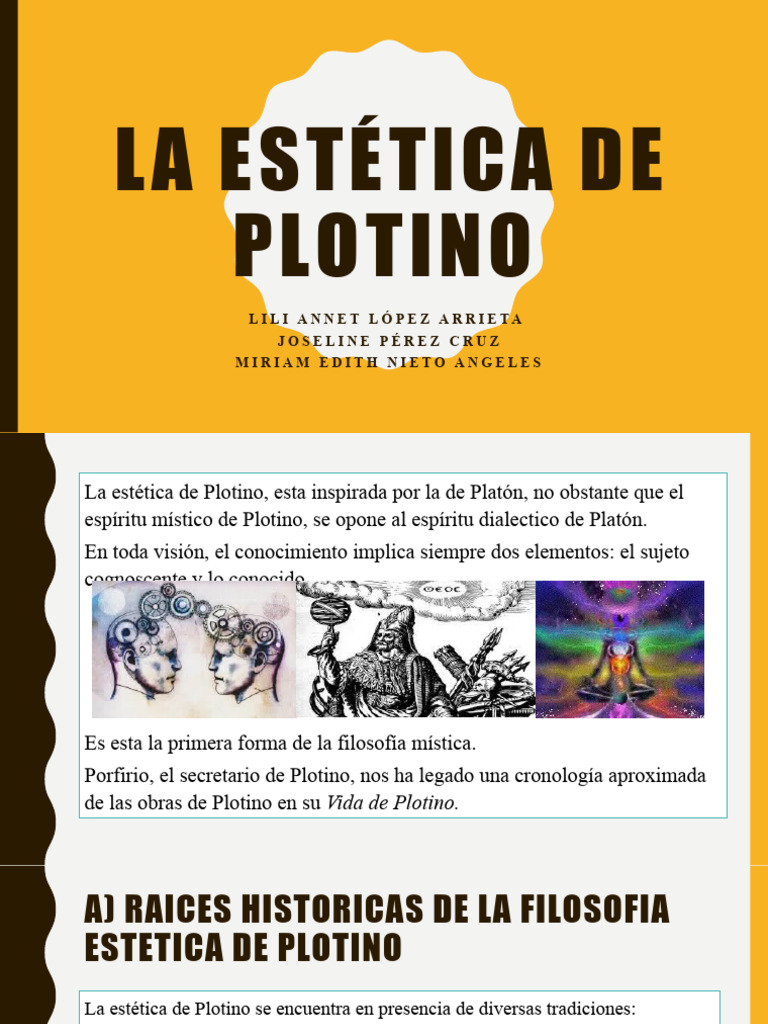 Estética de Plotino y su legado platónico | PDF | Belleza | Platón