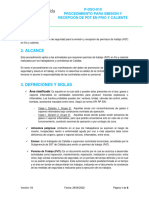 P-DSO-010 - V4 Procedimiento para La Emisión y Recepción de PDT de Trabajo en Frio y Caliente