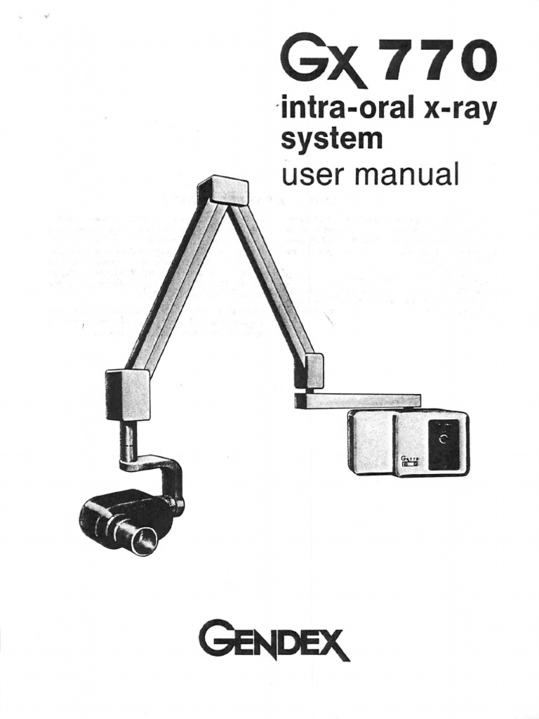 Gendex GX770 Dental XRay User Manual PDF