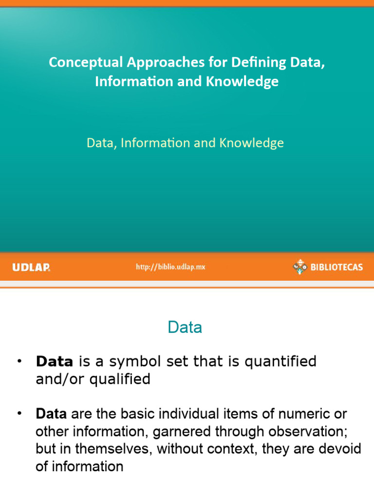 Data Information Knowledge | PDF | Knowledge | Information