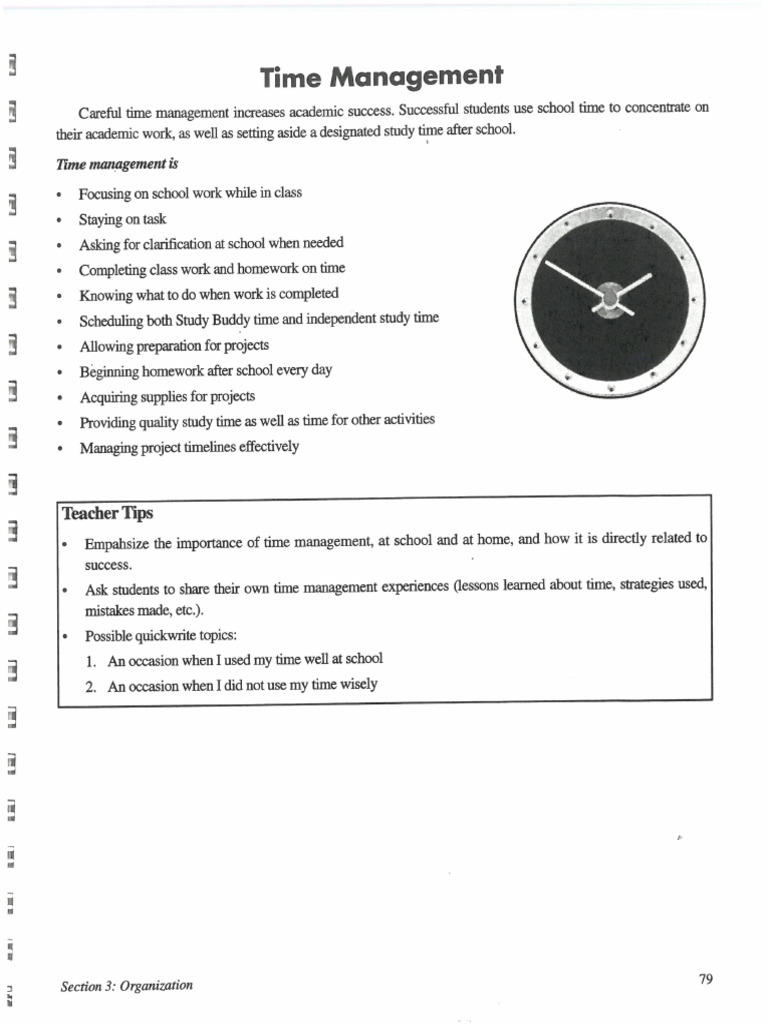 Time management pdf