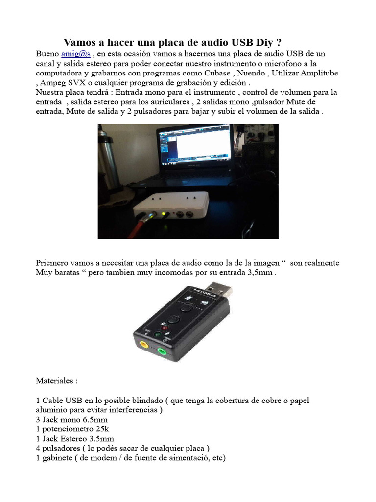 Placa Usb Diy | PDF | USB | Bienes manufacturados