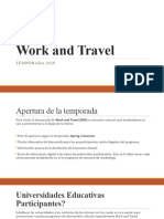 Work and Travel - Plan de Marketing 2020