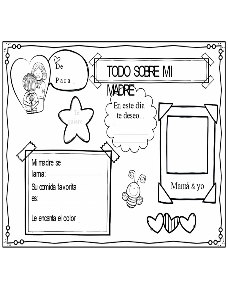 Ficha de Trabajo Día de La Madre | PDF