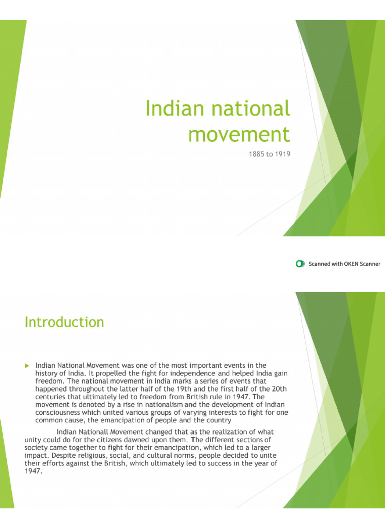 National Movement 1885 To 1905 PDF