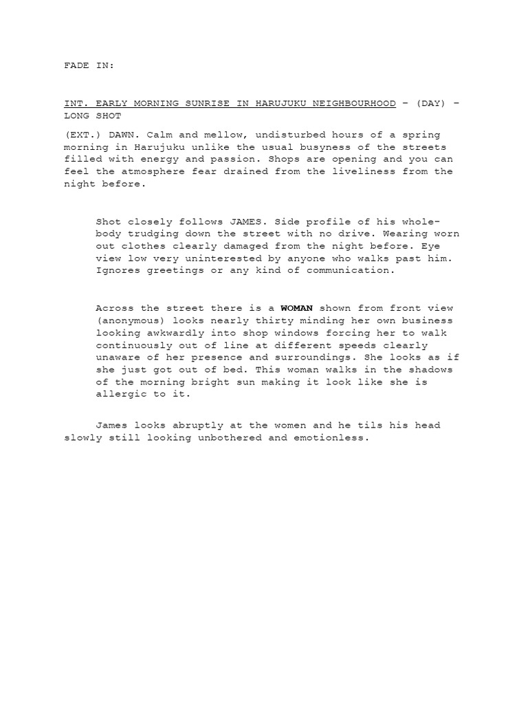 short story script xx PDF