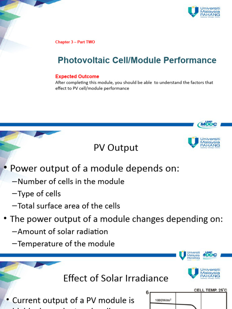 PV Cell Performance Factors Explained | PDF | Photovoltaics | Solar Panel