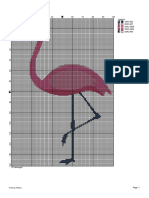 Pink-Flamingo Cross Stitch