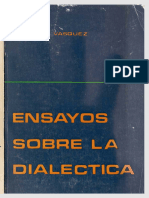 Ensayos Sobre Dialectica, Eduardo Vasquez