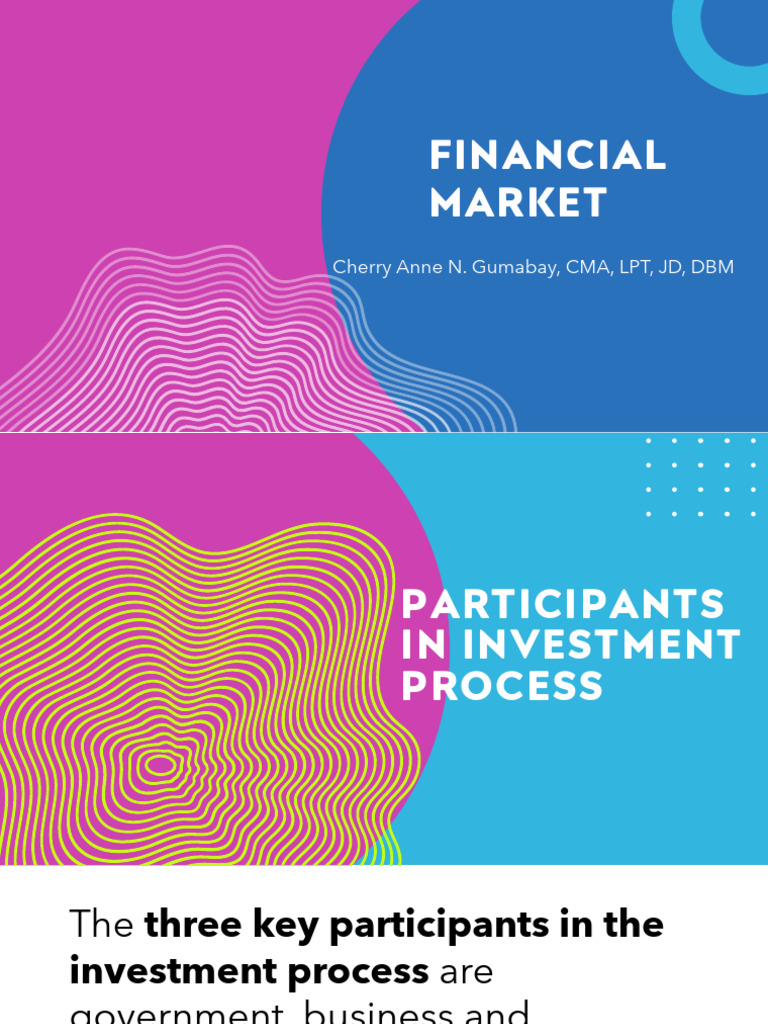 Key Participants in Investment Process | PDF | Stocks | Financial Markets