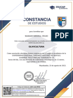 Constancia de Estudios