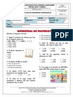 Bimestral Matematicas - Primer Semestre - 2021