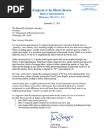 Biggs Letter To DHS On Gotaway Numbers